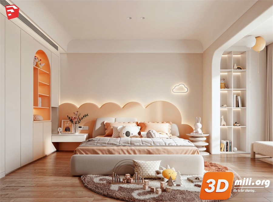 Children Room Scenes Skp FIles 